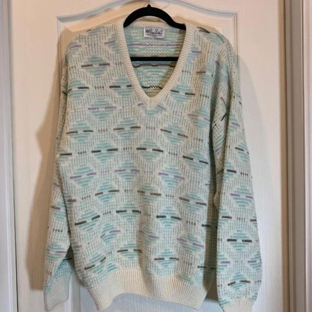 Prince Bellini – Men's Vintage Knit Sweater‎ 90s, Size Medium